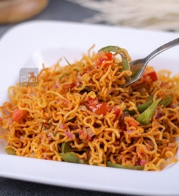 Fried Noodle Chaat Recipe